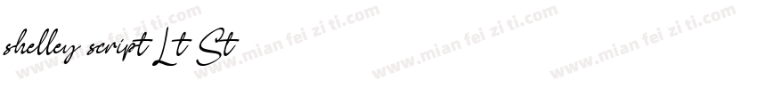shelley script Lt St字体转换